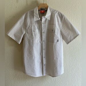 Merrell Select Wick Shirt Mens Large Button Front Short Sleeve NWOT